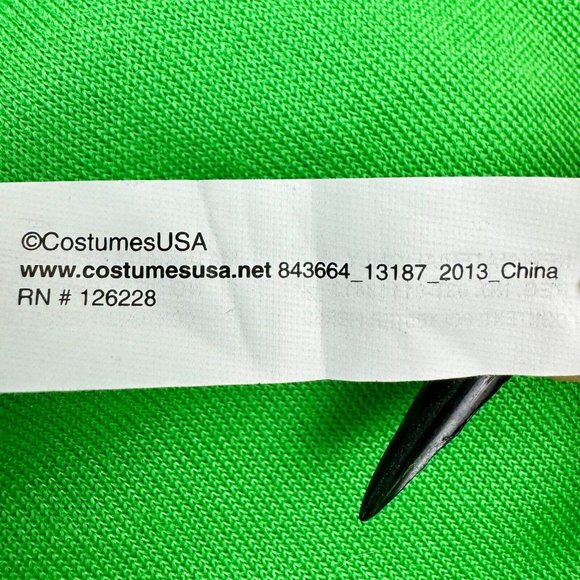 Costumes USA Christmas Holiday Elf Santa Hat Adult One Size Green White Red - Picture 3 of 4